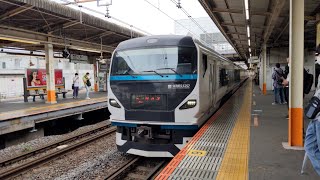 E257系 特急踊り子 大船駅通過シーン