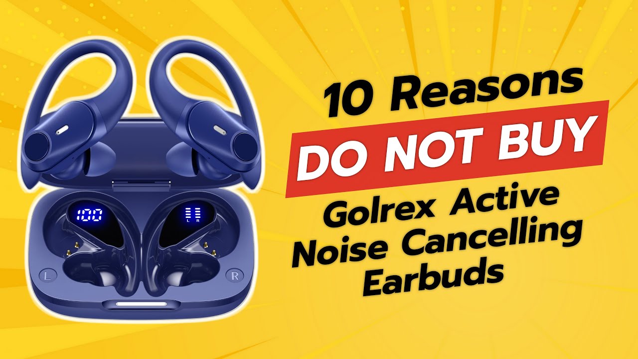 Наушники-вкладыши GOLREX с активным шумоподавлением | 10 причин НЕ покупать 🚫🎧