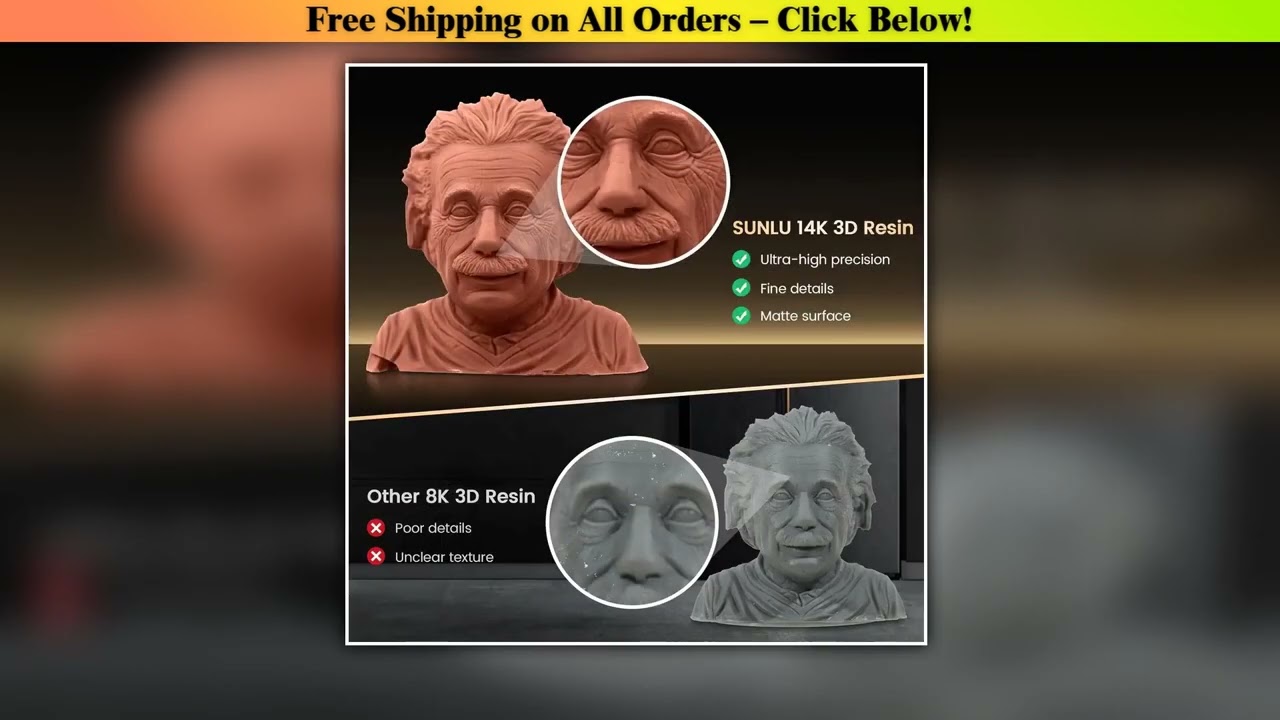 SUNLU 5KG ABS-Like/ Standard / Water-Wash/ 14K High Precision Resin 405nm Rapid UV-Curing