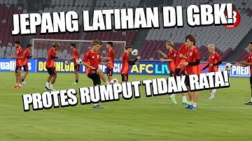 INTIP LATIHAN JEPANG DI GBK! Ada yang Protes Rumput Jelek