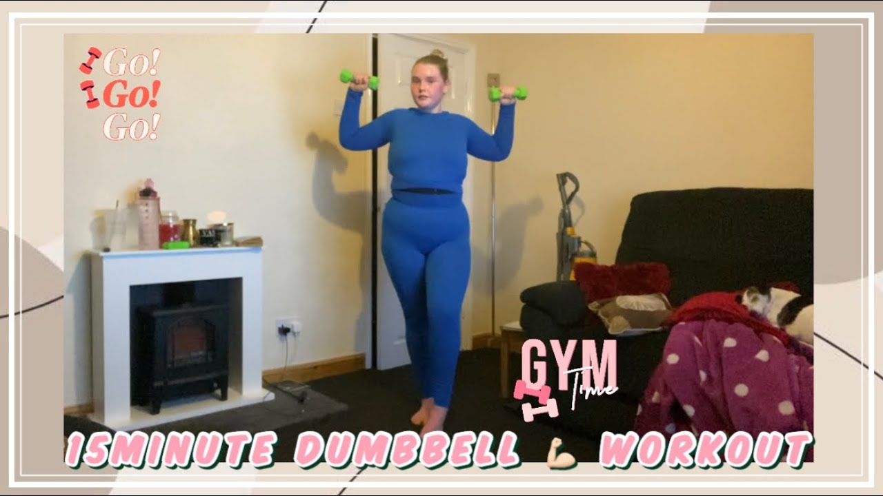 15 min DUMBBELL arms & shoulder workout 🔥 - YouTube