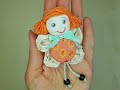 Butterfly Doll Made from a Cap from a Plastic Bottle and Pieces of Fabric - CRAFTMANIA