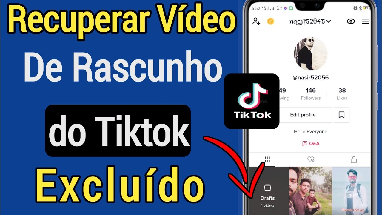 Como recuperar vídeos de rascunho excluídos no TikTok | Como recuperar ...