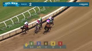 Theresasilverlinin wins race 2 at Del Mar 8/7/26