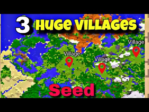3 Huge Villages Seed For MINECRAFT PE 1.20 | minevista - YouTube