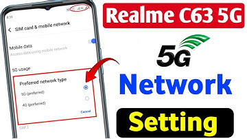Realme C63 5g network settings | Realme C63 me 5g kaise chalaye | Realme C63 5g network speed