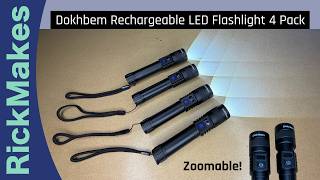 Dokhbem Rechargeable LED Flashlight 4 Pack screenshot 2