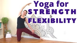 YOGA FOR STRENGTH AND FLEXIBILITY | Vinyasa Yoga Flow | Tina's Yoga Room