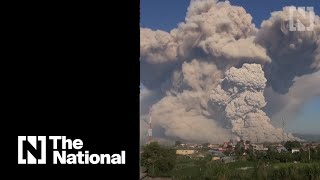 Indonesia's Mount Sinabung spews hot clouds of ash
