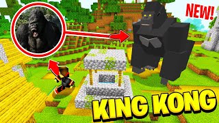 (KING KONG EDITION) WHO LIVES ON THIS VILLAGE IN MINECRAFT POCKET EDITION *MUST WATCH* (MCPE)
