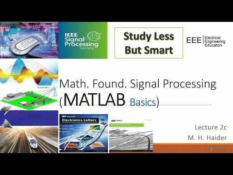 Matlab tutorial for basic operations and plotting | EE MSP 07 | Electrical Engineering Education