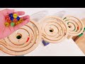 Marble run race asmr  5 continuous rotation course  satisfying relaxing sound