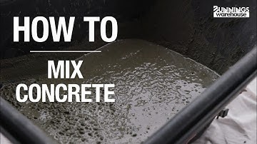 How To Mix Concrete - Bunnings Warehouse
