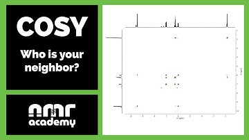 The COSY NMR experiment - Who is your neighbor? | nmr.academy