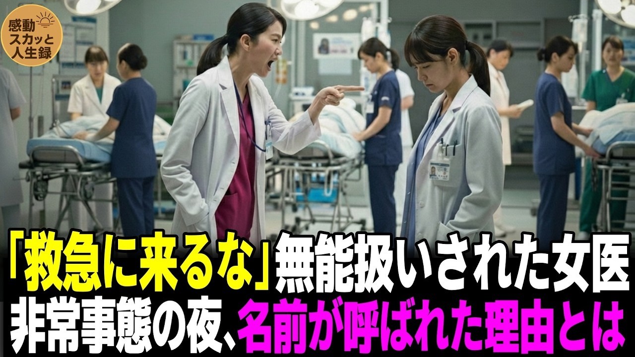 「救急に来るな」無能扱いされた女医――しかし、非常事態の夜、名前が呼ばれた理由
