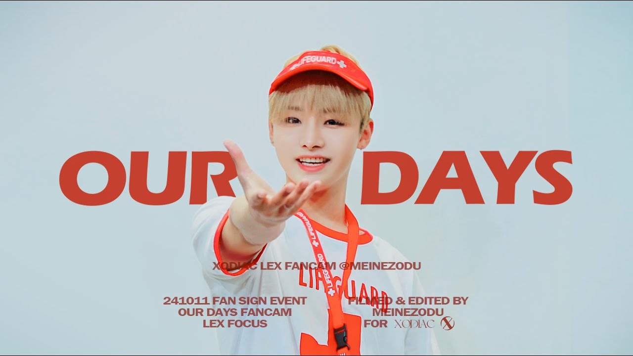 XODIAC LEX focus - 'OUR DAYS' fancam [241011 Fansign event] 소디엑 렉스 직캠 ...