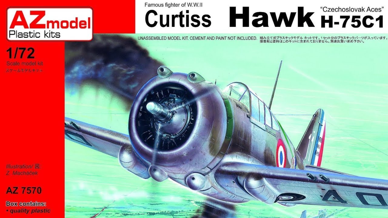 AZmodel Curtiss Hawk 75 / P-36 1/72 review
