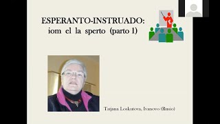 Esperanto instruado: iom el la sperto