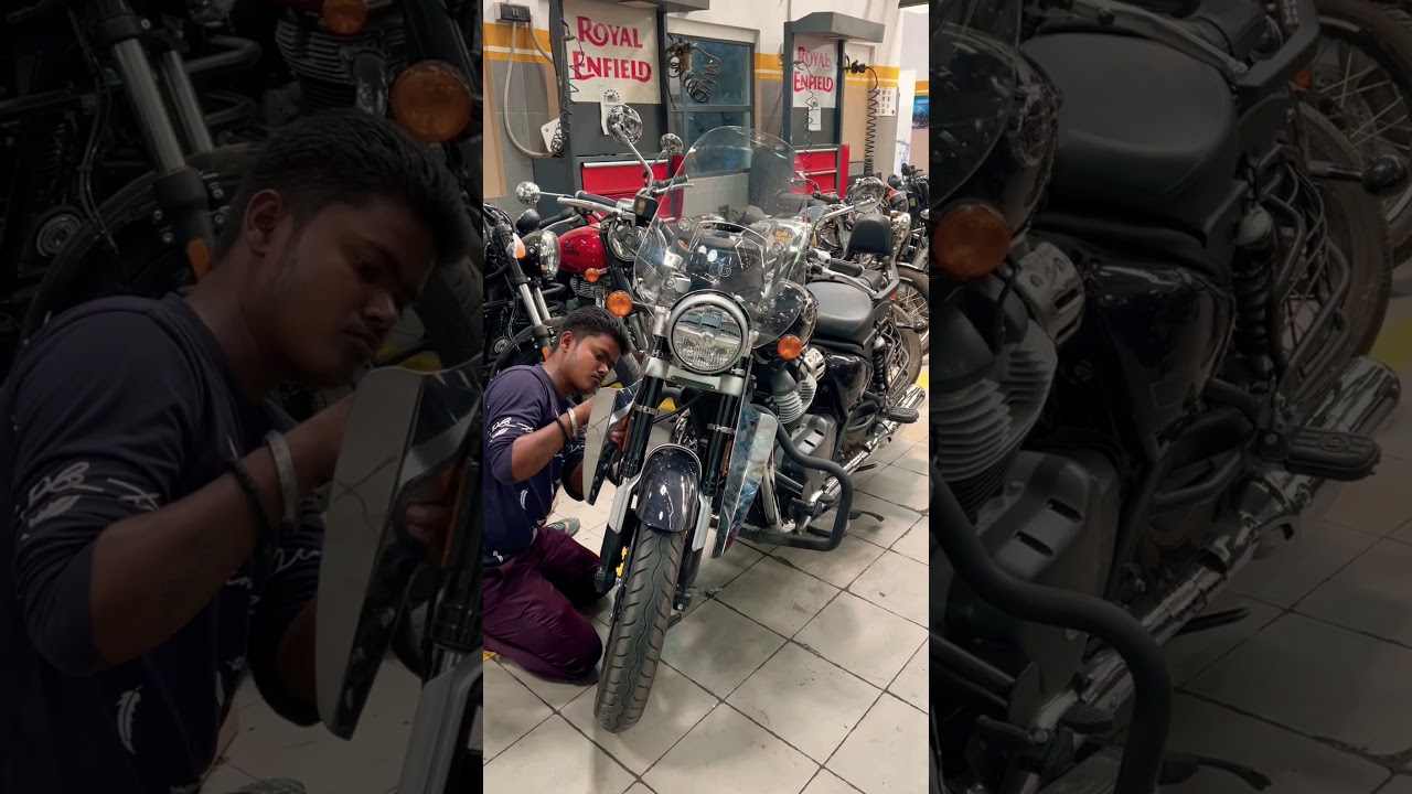 Wind deflectors Installed  on my Super Meteor 650 