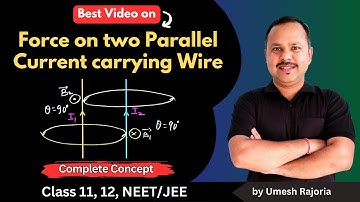 Force on two parallel current carrying Wires | Moving charges and magnetism | 12 Physics  #cbse