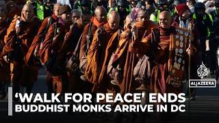 Walk For Peace Buddhist Monks Arrive In In Washington After 108-Day Journey