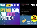 how to save proxy in python through python read and write functions, python string function