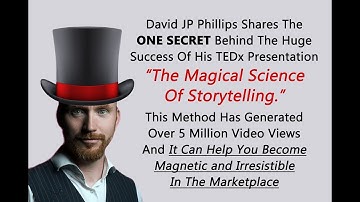 David JP Phillips reveals the SECRET for 5 million video views his TEDx talks and how you can too.