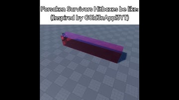 Forsaken Survivor Hitboxes be like 💀 #roblox #robloxmemes #forsaken #shorts
