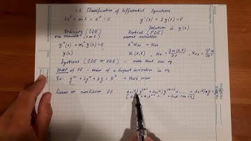Differential Equations. Section 1.3: Classification