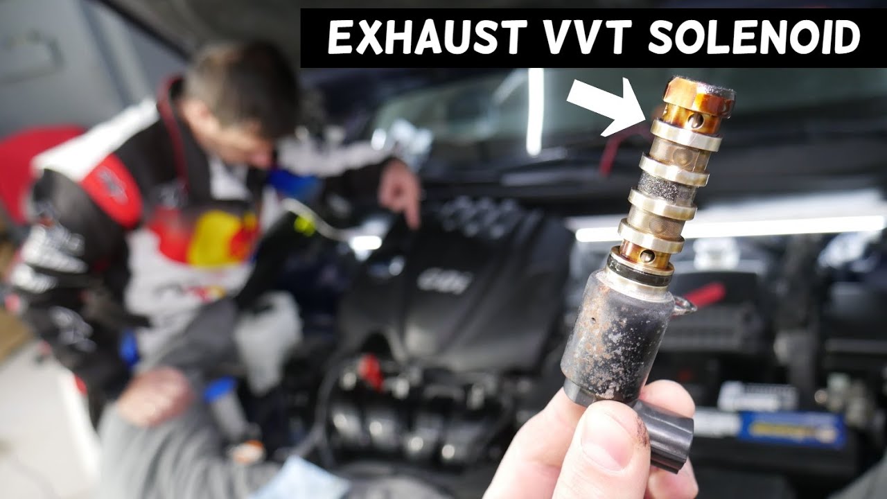 KIA OPTIMA EXHAUST VVT SOLENOID REPLACEMENT REMOVAL, VARIABLE TIMING