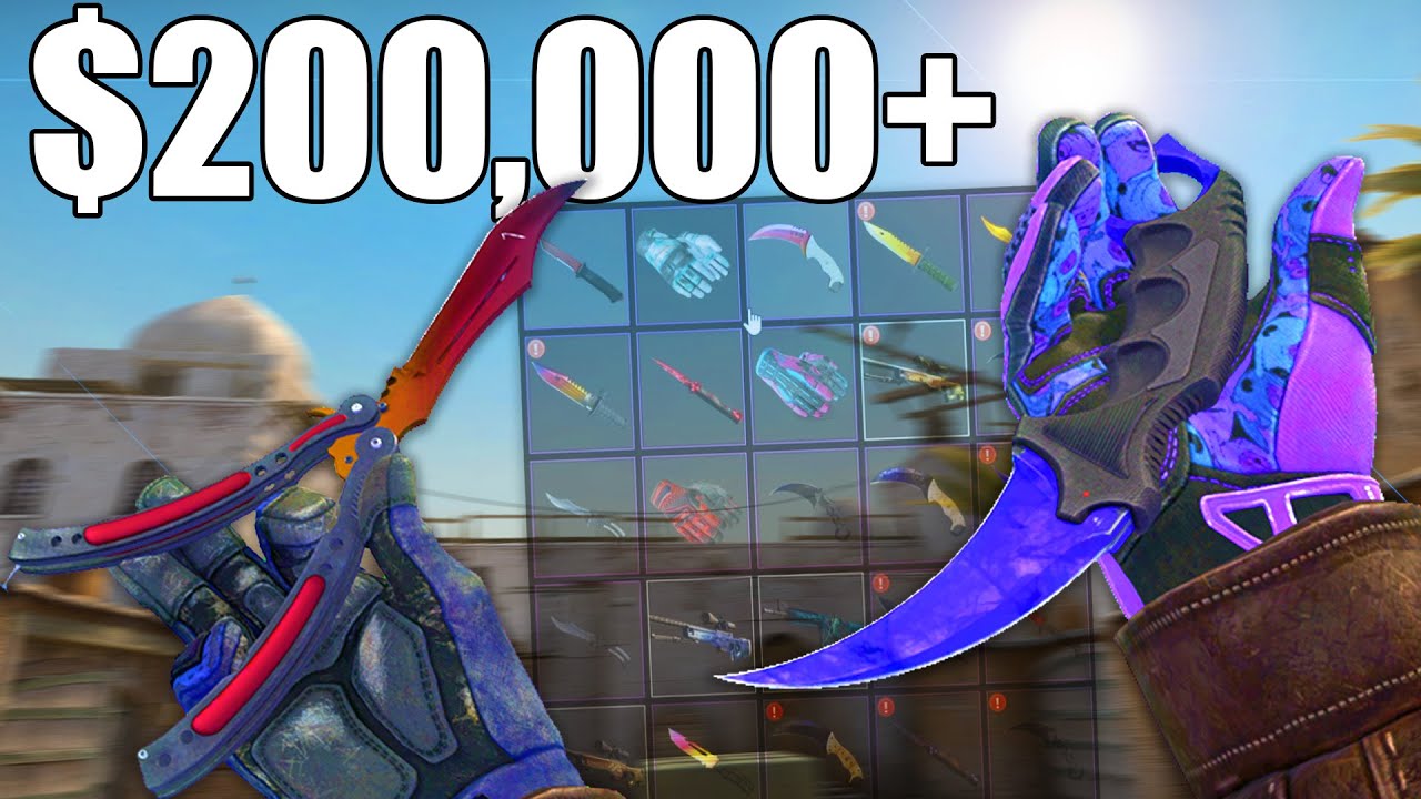 Reviewing An INSANE $200,000+ CS:GO INVENTORY! (Crazy Collection) - YouTube