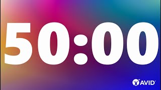 50 Minute Timer (rainbow)