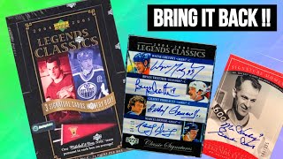 2 HOF AUTOS !! 2004-05 Upper Deck Legends Classics Hockey Hobby Box Break !