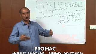 English Words - Impressionable