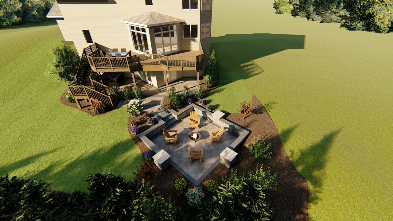 Eden Prairie Backyard Landscape and Patios YouTube