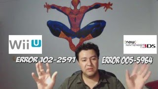 Como solucionar error Wii U 102-2591 y Nintendo 3DS Error 005-5964