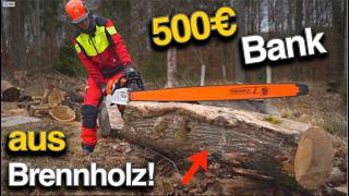 500€ Eichen Bank für 30€ Selber bauen! Ganz einfach!