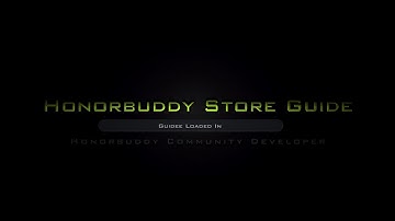 Honorbuddy Store Guide