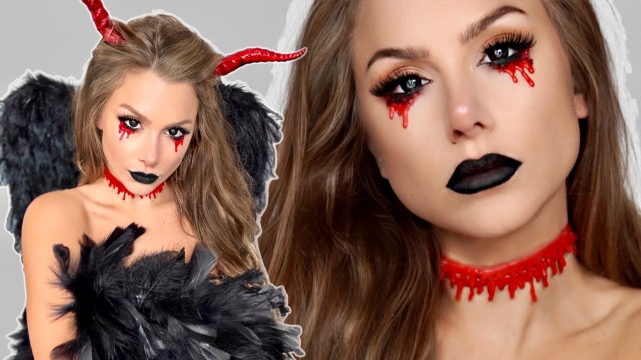 Soak Vær tilfreds Trænge ind Fallen Angel Makeup Tutorial | Easy Pretty Halloween Makeup Look | Taylor  Bee - YouTube