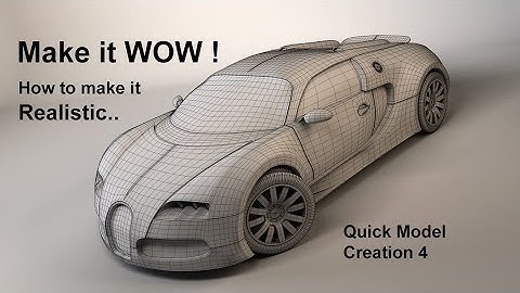 [Maya Hard Surface Modelling Tutorial] : How to model a car quickly in maya 4