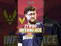 ZYWOO INCREDIBLE ACE CLUTCH 1vs5 #shorts #blastpremier #zywoo #vitality