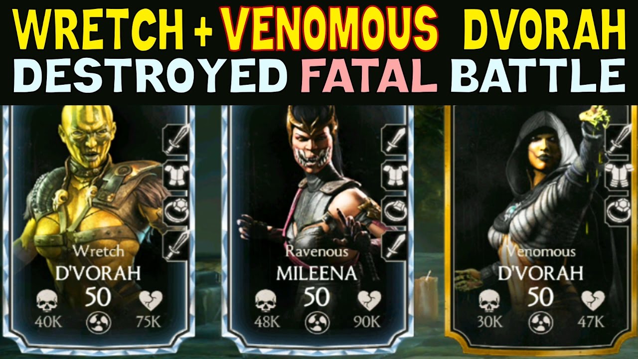 update 1.12 bo4 WRETCH D'VORAH + VENOMOUS D'VORAH = AWESOME TEAM! Mortal Kombat X Mobile.