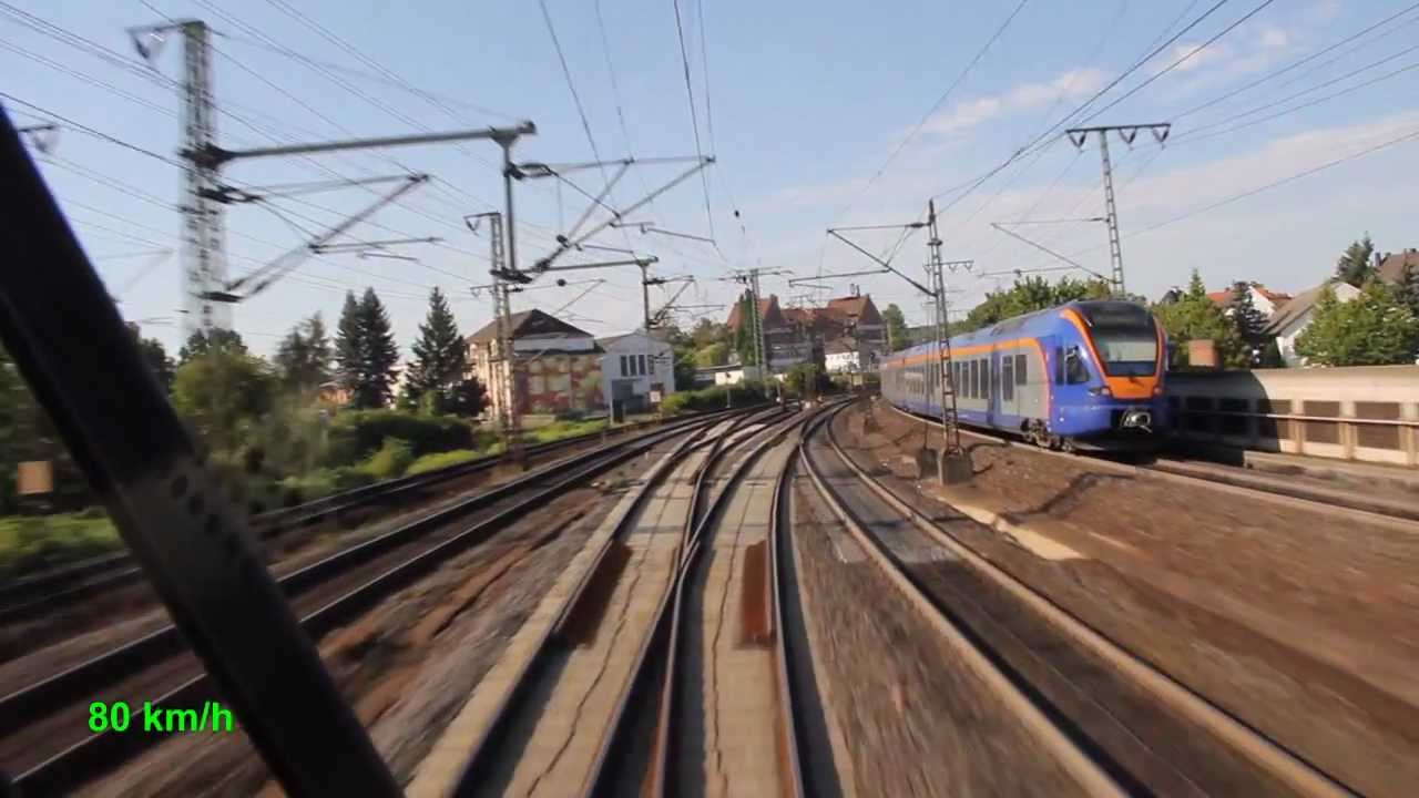 Loküberführung einer ES64U2 von Fulda nach Moers mit 230km/h