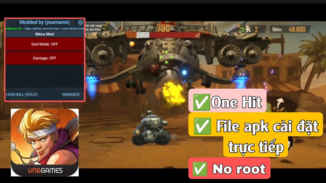 Metal slug awakening mod menu apk V1 YouTube