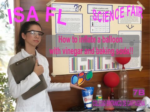 HOW to INFLATE a BALLOON with VINEGAR & BAKING SODA. 🎈👩‍🔬🔬🥼🧫🧪🎈