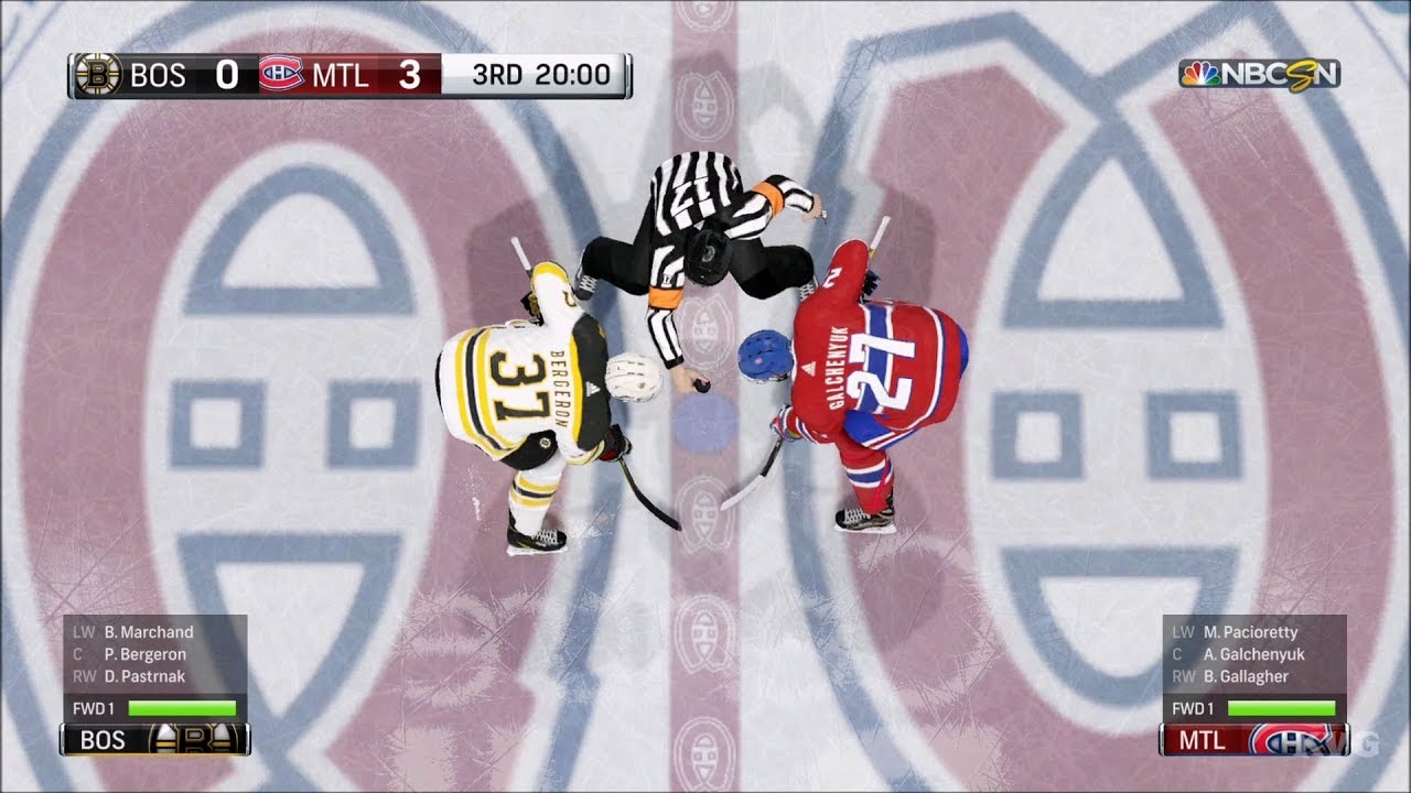 NHL 18 - Montreal Canadiens vs Boston Bruins - Gameplay (HD) [1080p60FPS]