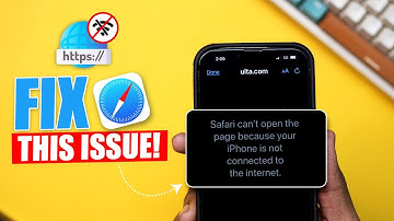 How to Fix Safari Cannot Open the Page Because Your iPhone Is Not Connected to the Internet
