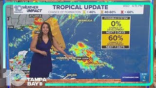 Tracking the Tropics: System over the Lesser Antilles starting to better develop