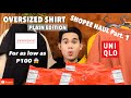 SHOPEE HAUL ( OVERSIZED SHIRT PLAIN EDITION ) Pro Club Inspired Plain Shirt