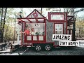 Tour of Our Firehouse Themed TINY HOUSE! + Living In a Tiny Home Community 🏡